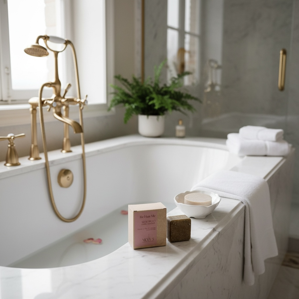 ReHairMe - Shampoo solido naturale - Hennè e Olio di Canapa - Idratante e Nutriente